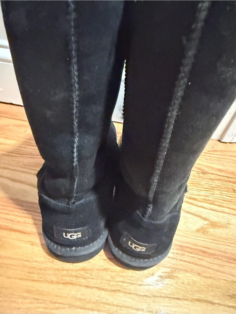 UGG Classic Tall Black Suede Winter Boots